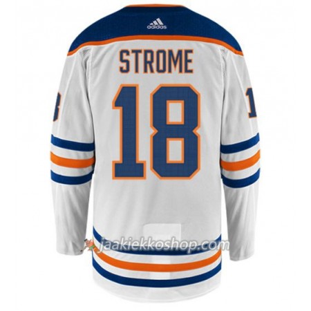 Miehille NHL Edmonton Oilers Pelipaita RYAN STROME 18 Adidas Valkoinen Authentic